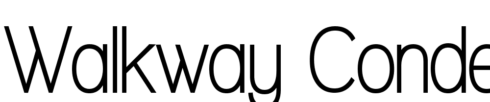 Walkway-Condensed-Bold font family download free