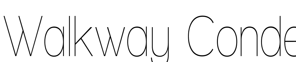 Walkway-Condensed font family download free