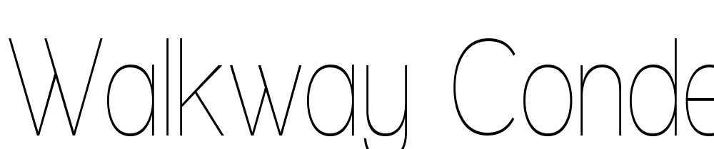 Walkway-Condensed font family download free