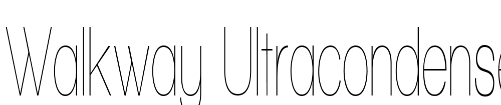 Walkway-UltraCondensed font family download free