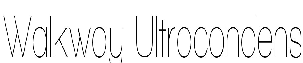 Walkway-UltraCondensed font family download free