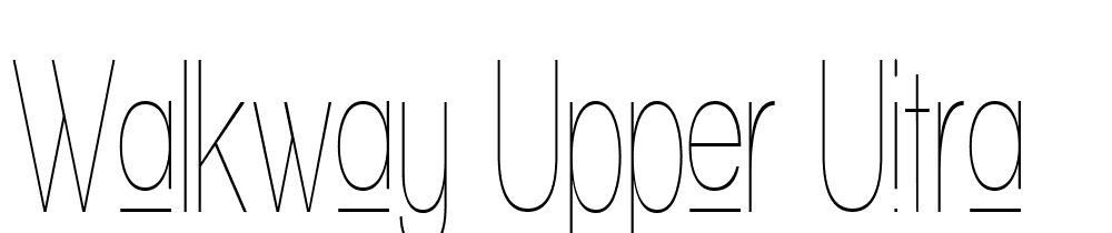 Walkway Upper UItra font family download free