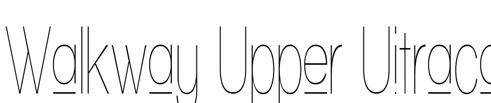 Walkway-Upper-UItraCondensed font family download free