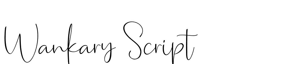 Wankary Script font family download free