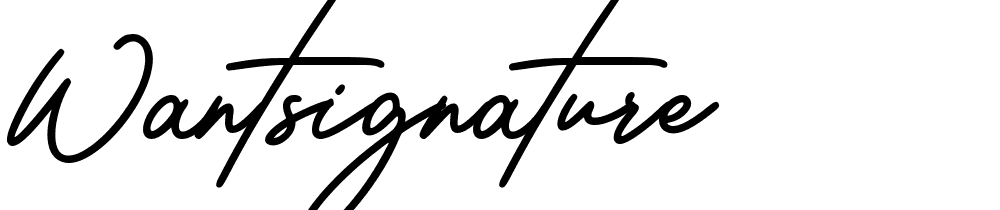 Wantsignature font family download free