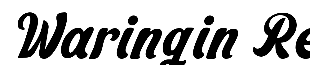 Waringin-Regular font family download free