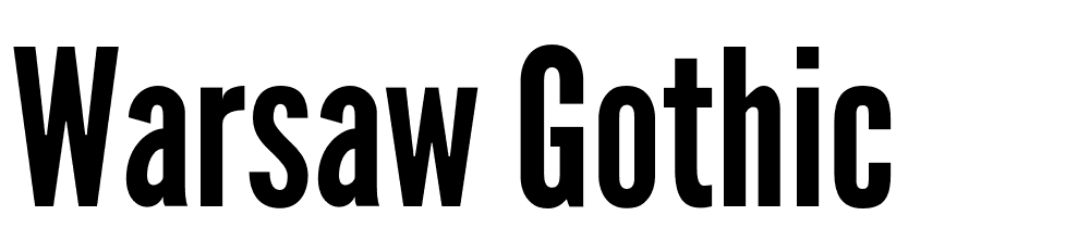 Warsaw-Gothic font family download free