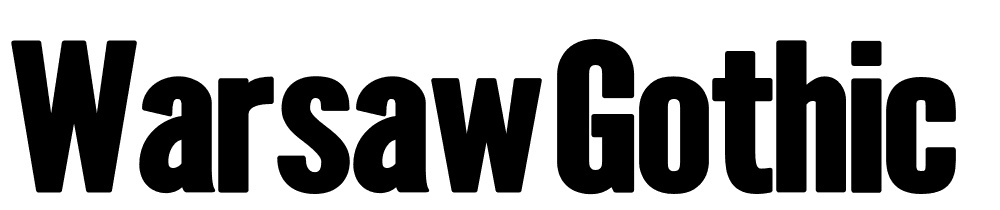 warsaw-gothic font family download free