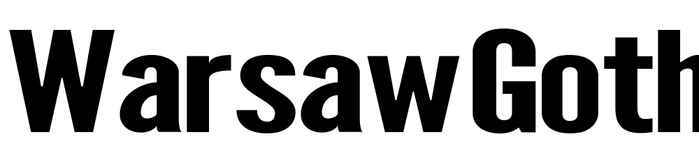 Warsaw-Gothic-SuperExtended font family download free