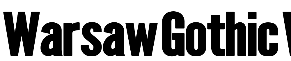 Warsaw-Gothic-Woodtype font family download free