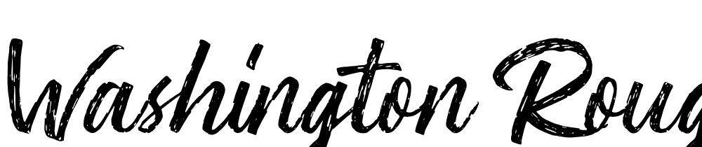 Washington  Rough Script DEMO font family download free