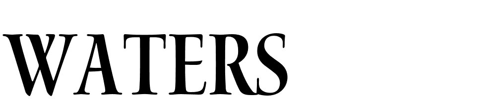 Waters font family download free