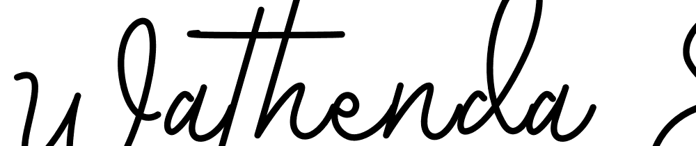 wathenda-signature font family download free