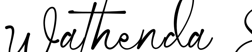 Wathenda-Signature font family download free