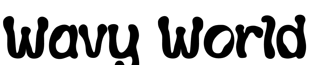 Wavy World font family download free