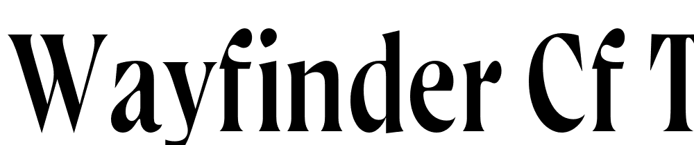 Wayfinder-CF-Thin font family download free