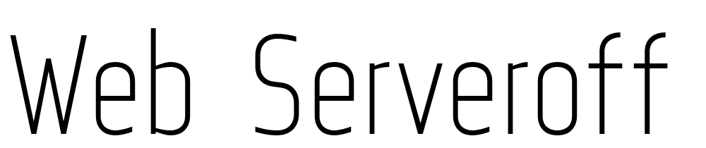 web-serveroff font family download free