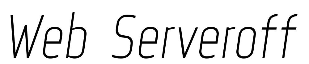 Web-Serveroff-Italic font family download free