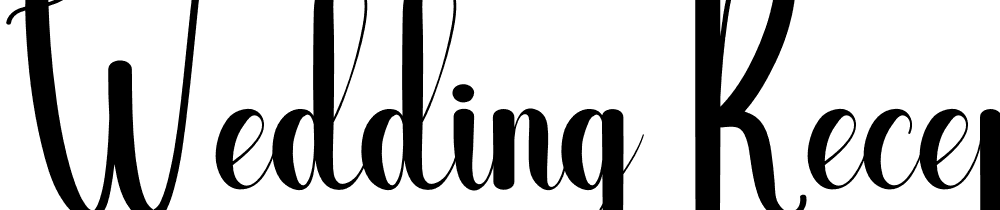 Wedding-Reception font family download free