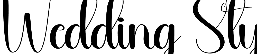 Wedding-Style font family download free