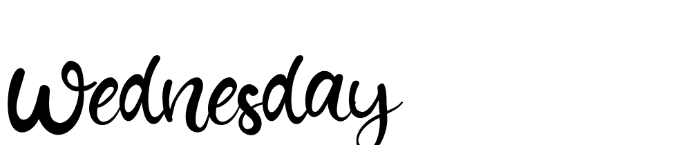 Wednesday font family download free