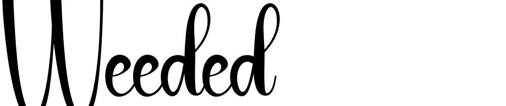 weeded font family download free