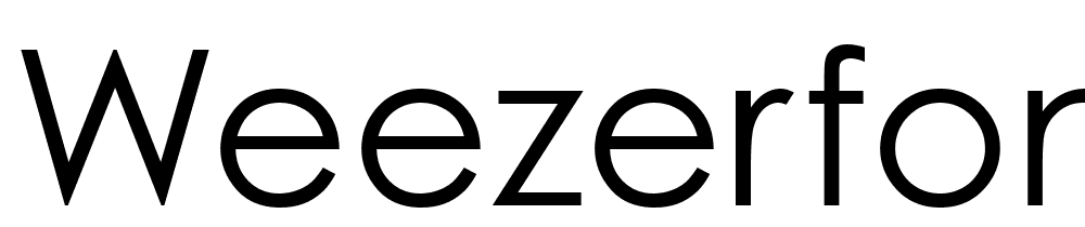 weezerfont font family download free