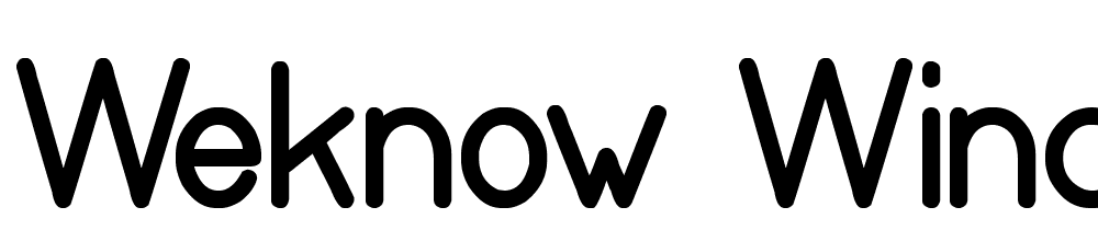 WEKNOW-Windows font family download free