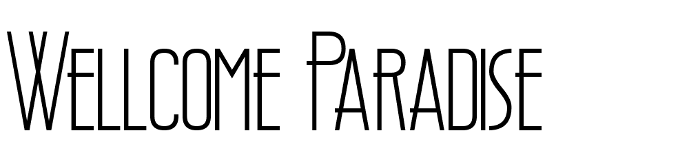 wellcome_paradise font family download free