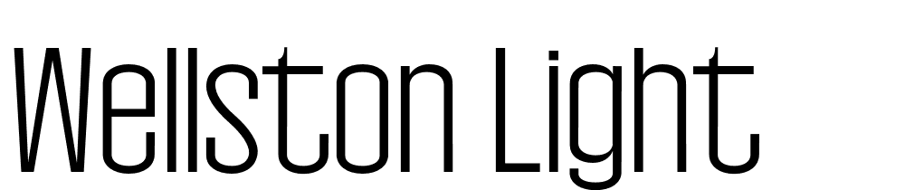 Wellston-Light font family download free