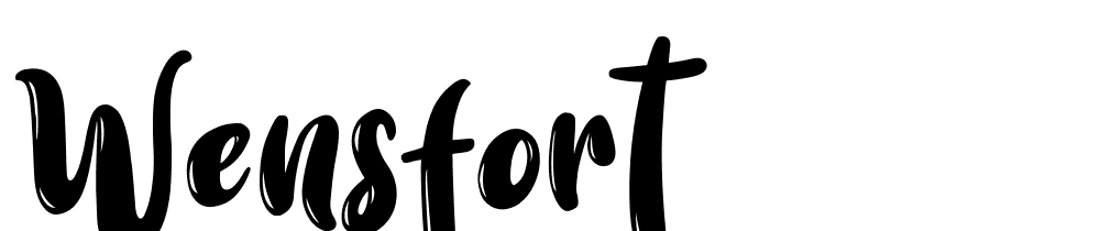 Wensfort font family download free