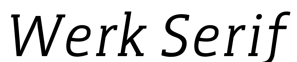 Werk Serif font family download free