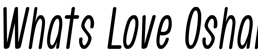 Whats-Love-Oshare font family download free