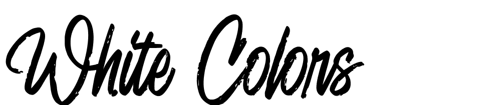 White Colors font family download free