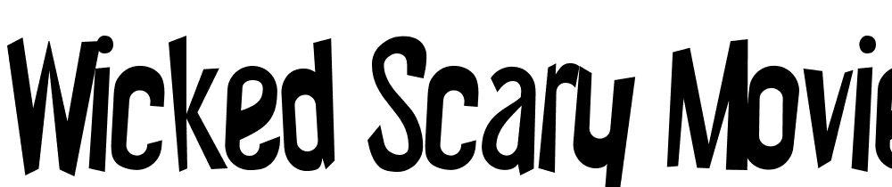 Wicked-Scary-Movie font family download free