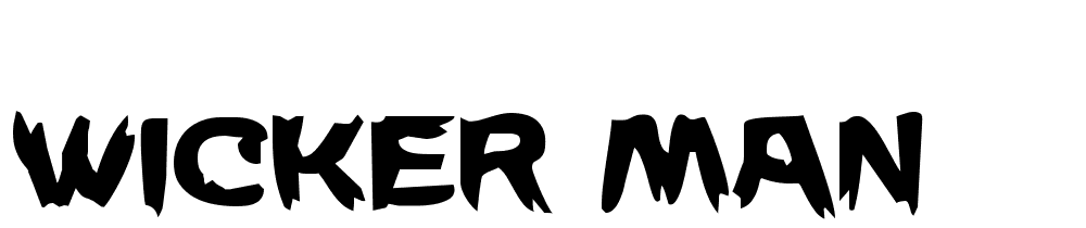 Wicker-Man font family download free