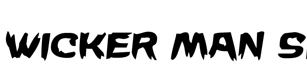 Wicker-Man-Semi-Italic font family download free