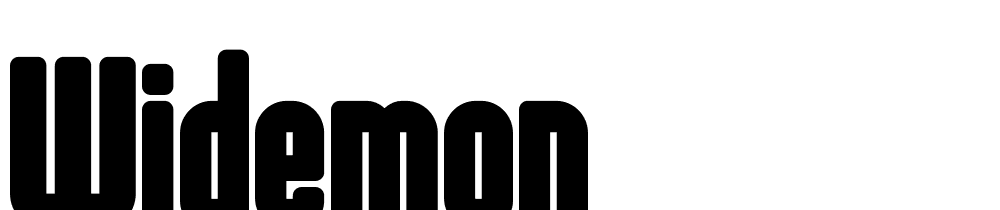 Widemon font family download free