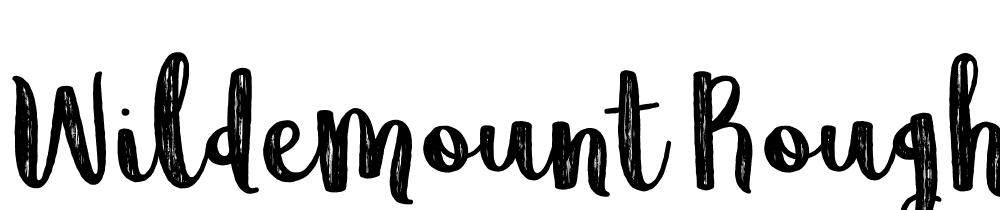 Wildemount-Rough-Regular font family download free