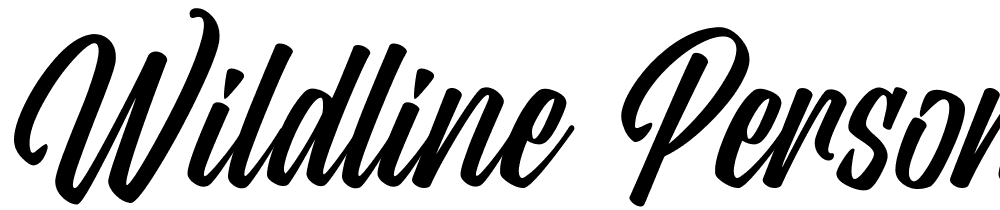 Wildline PERSONAL USE ONLY font family download free