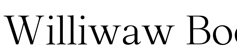 Williwaw-Book font family download free