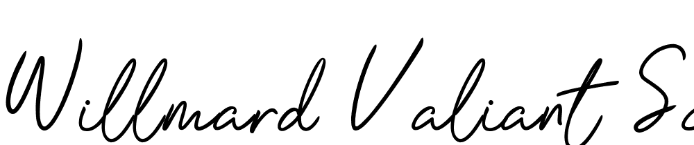 Willmard Valiant Script font family download free