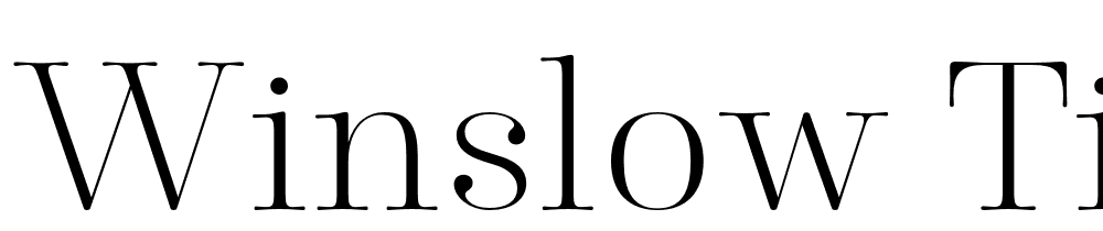 Winslow Title font family download free