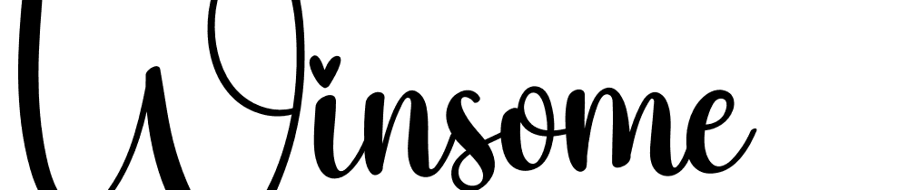 Winsome font family download free