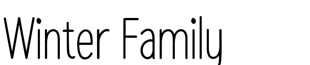 Winter Family font family download free