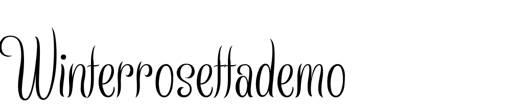 WinterRosettaDemo font family download free