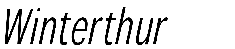 Winterthur font family download free