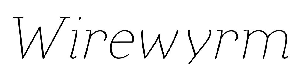 wirewyrm font family download free