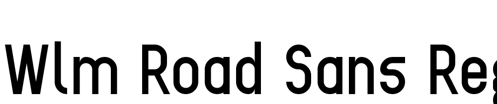 WLM-Road-Sans-Regular font family download free