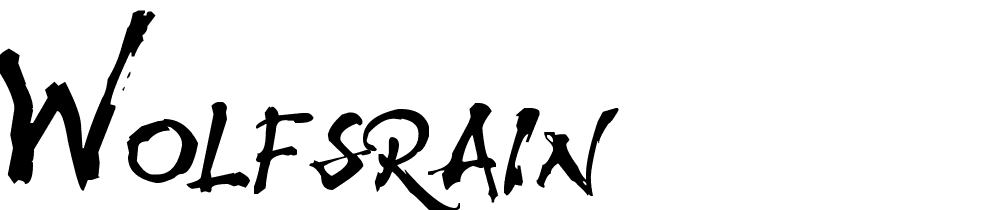 WolfsRain font family download free